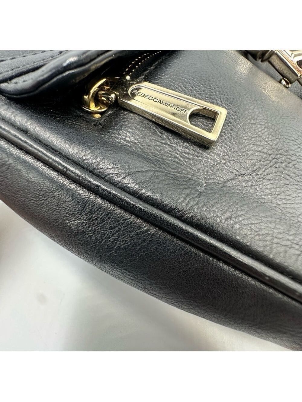 Rebecca Minkoff Mini MAC Crossbody Bag Black Leather Purse - Picture 3 of 14